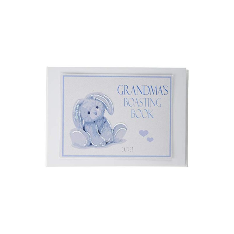 White Cotton Cards Blue Grandma's Boasting Book, Photo Album (NRB3T),