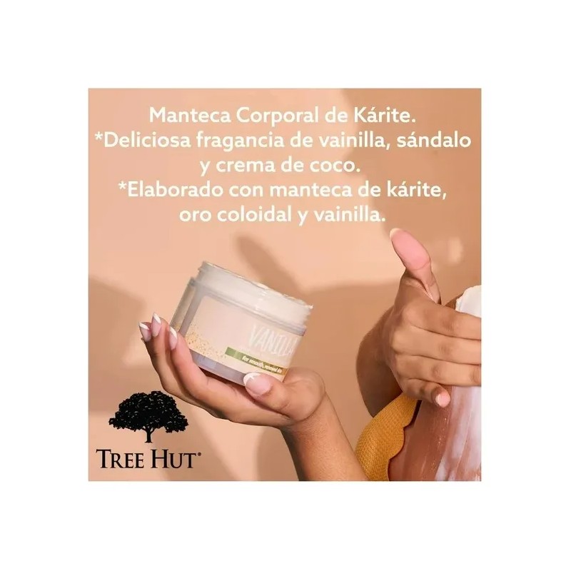 Crema Hidratante Corporal Mantequilla Batida Vainilla 240g Tree Hut