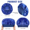 PAEFIU Pack of 3 Silk Bonnet Sleep Cap Silk Elasticity