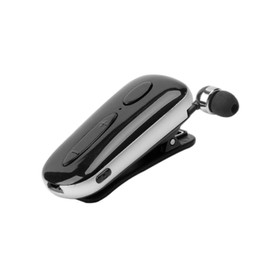 Mikinona 1 Set Retractable Wireless Earphone Clip Headset Professional Black Earbud for Sports Ergonomic Design Durable Construction Lightweight Wireless Headphone with Mic for Calls