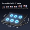 AIMIUZI Laptop Cooling Pad, Gaming Laptop Cooler with 6 Quiet