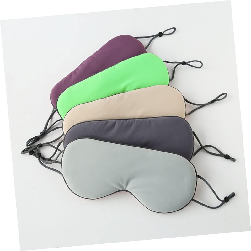 TOVINANNA 1Pc Dual Sided Shading Eye Mask Use Silk Eye