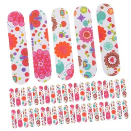 Mikinona 50pcs Women's Nail Files Board Double Sided Grit Nail Cliers for Thick Nails Manicure Set for Nail Art Care Random Color