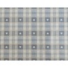 140x140cm SQUARE PVC/VINYL TABLECLOTH - GREY & CREAM CHECK WITH
