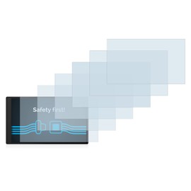 Savvies 6 Pack Screen Protector compatible with Garmin DriveSmart 76 MT-D Protection Film Clear