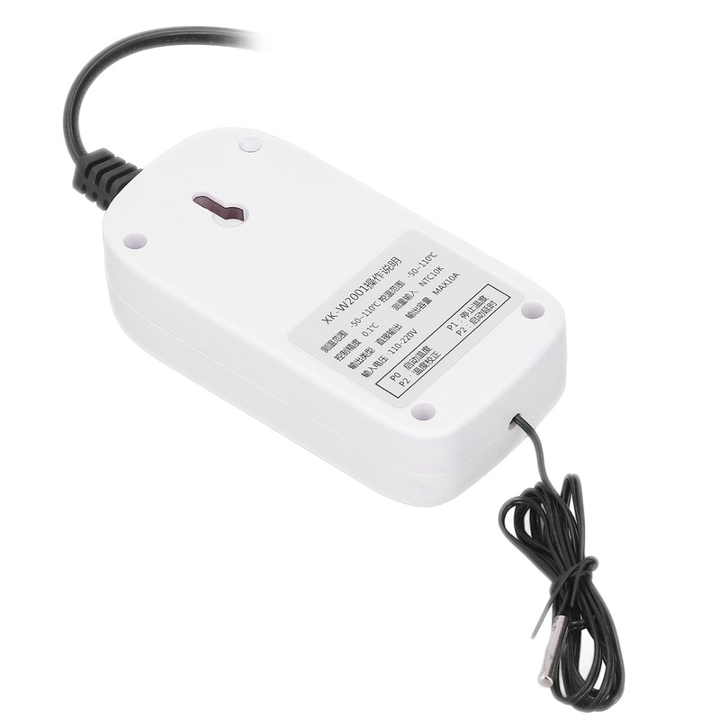 Temperature Controller Automatic Adjustable Digital Display Electronic Socket Thermostat for