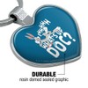 Bugs Bunny What's Up Doc? Keychain Heart Love Metal Key