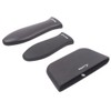 Crucible Cookware Silicone Hot Handle Holders 3-Pack Mixed (Black)