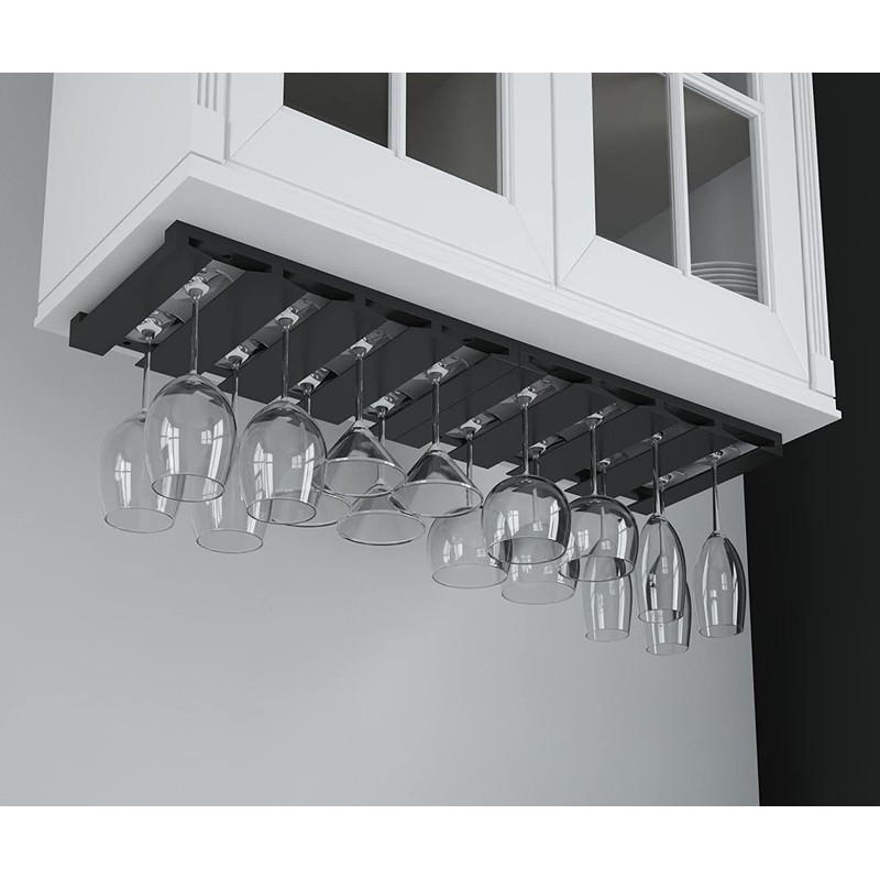 Rustic State Eze 4 Sectional Wood Under Cabinet Wine Glass