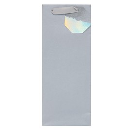 UK Greetings Bottle Bag for Him/Her/Friend - For Birthdays, Valentine's Day & Other Events - Silver Design