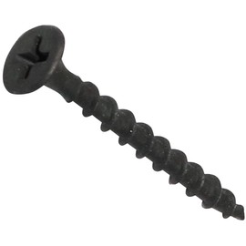 AERZETIX - Pack of 100 - Plasterboard Screws - Diameter 3.5 x 35 mm - with Countersunk Head - with Phillips PH - Steel - Wooden Substructure Attachment - Colour Black - C44658