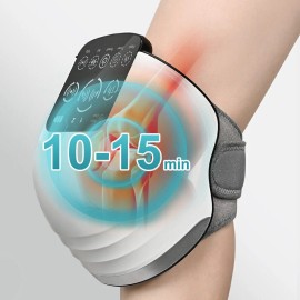 2 Pack Cordless Knee Massager,Infra<wbr/>red Heated Vibration Knee Massager LED Screen