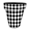 Briarwood Lane Black and White Buffalo Check Large Planter