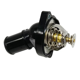 DOUQANG Engine Coolant Thermostat And Housing Assembly Fits For 2003-2022 Ford Lincoln Mazda Mercury Thermostat Housing For Escape, Focus, Fusion, Ranger, Mkz, 3, 5, 6,Tribute, Mariner, Milan & More