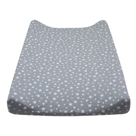 JYOKO Kids Cover for Changing Mat (White Star, 80 x 50 cm)