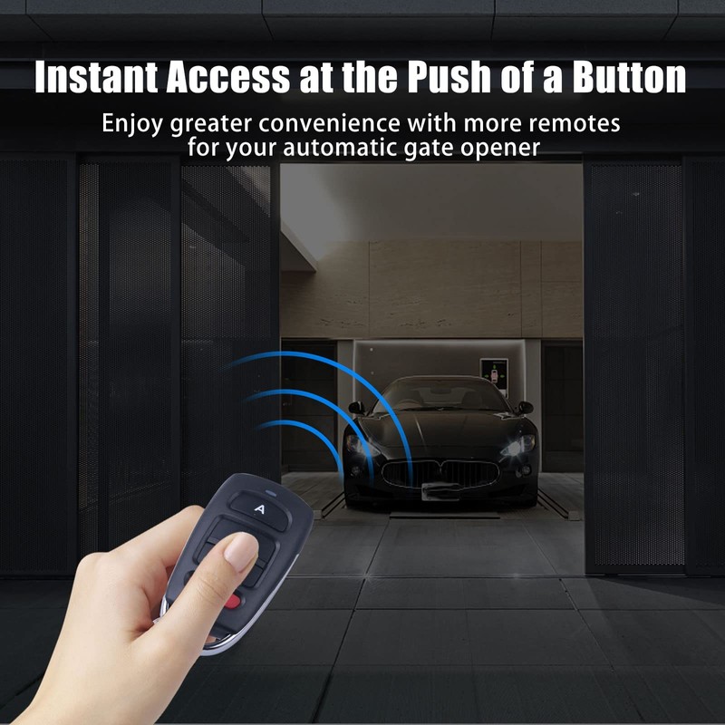 433MHZ Cloning Remote Control Keychain,Universal Garage Door Opener Remote Garage