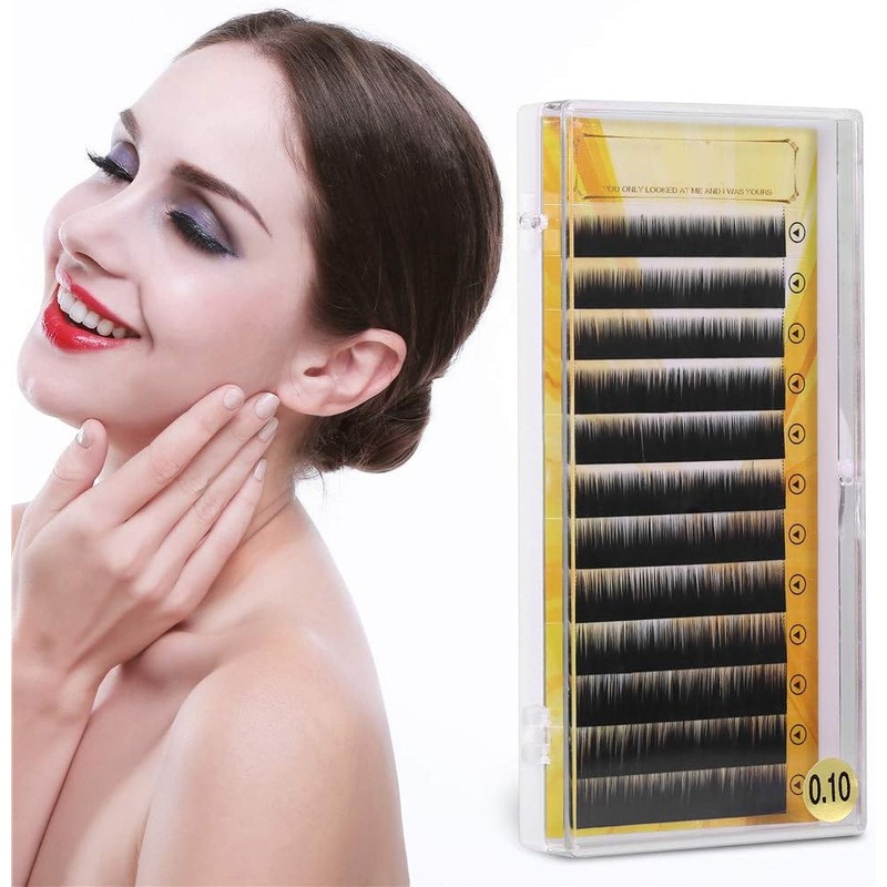 Extensiones de cejas postizas mixtas negras, realzador de cejas artificiales,