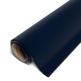 Siser StripFlock Pro HTV 12"x5yd Roll (Navy Blue) - Textured Heat Transfer Vinyl - for use with Siser, Cricut and Silhouette Cutters - CPSIA Certified