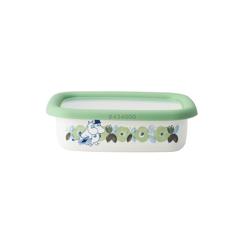 Fuji Hollow Moomin Flower Garden Shallow Shape Square Container S