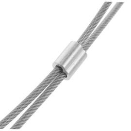 Anneome 1 Set String Basketball Net Stringing Basketball Hoop Replacement Threading Steel Wire Cord Frame Net Threading Overmolding Aluminum Buckle Cable Basketball Ring Basketball Board