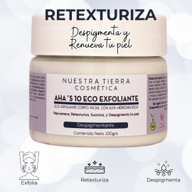 Eco- Exfoliante Facial Despigmentante Y Anti-acné Con Aha´s