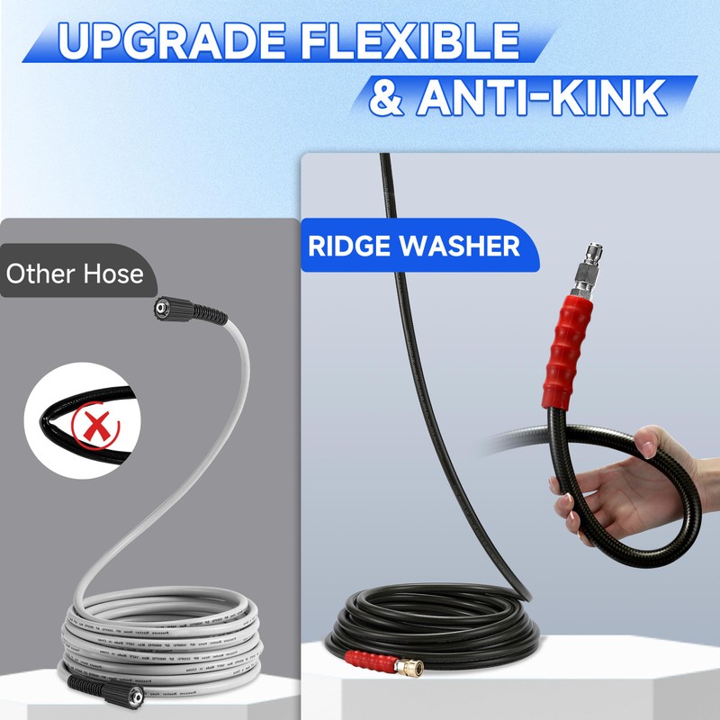 RIDGE WASHER Pressure Washer Hose 50 Feet X 3/8 Inch