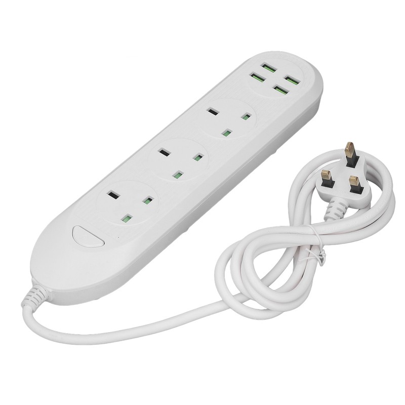 Power Strip Extension Long Cord 2500W Multi Functional with USB