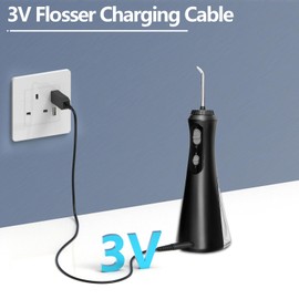 hafiuege Replacement Water Flosser Charger Compatible with Waterpik WP360 WP360W WP360C WP440 WP400 WP440C WP450 WP462 WP462W Series 3V USB Charging Cable Water Pik Charger Cord Power Adapter 5FT