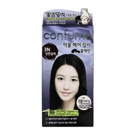 Confume ink hair color 3N dark brown hair dye (WDD6890) - Basic product / 컨퓸 먹물 헤어칼라 3N 진한갈색 염색약 (WDD6890) - 기본상품