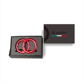 Eve Design Fog Lamp Bezel Cover "Bezeling" / Fiat 500 Series 1 to 6 Car with Genuine Fog Lamp Abarth 500/695/595 Series 1~6 Genuine Fog Lamp for Vehicles Only/Item Number: FCF-111 (Paso Dobre Red