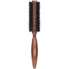 Plisson 12 Rows 100% Wild Boar Round Hair Brush Dark