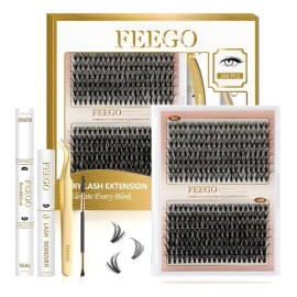 Extensiones De Pestañas Kit Diy Feego 30d 40d 280pcs 9-16mm                                                                                           