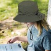 Malaxlx Armeegrün Fischerhut Sonnenhut für Damen Herren Wasserdicht Bucket Hat