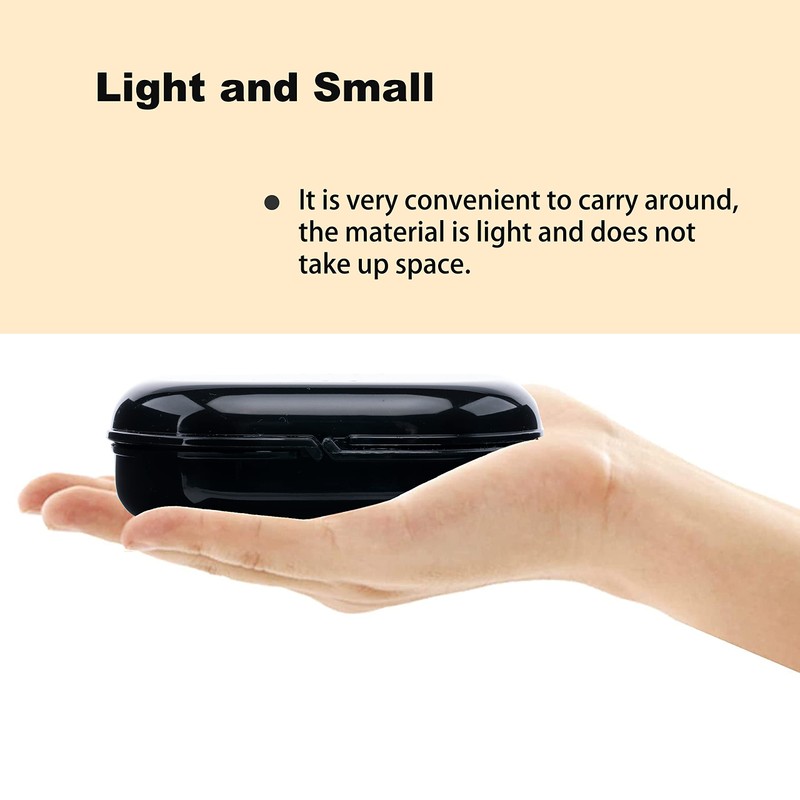 BOOMIBOO Retainer Case with Vent Holes, 4 Pcs Denture Cases,