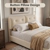 IMMERSTABLE Bed Frame Queen Size, Boucle Upholstered Bed Frame with