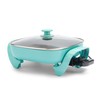 GreenLife 12" 5QT Square Electric Skillet, Glass Vented Lid, Ceramic
