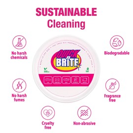Quick 'n Brite Eco-Friendly Cleaning Supplies Kit - All Purpose Cleaner with Cleaning Paste & Concentrate - Non-Toxic, Powerful Cleaner Includes Sponge - Versatile Solution for Home & Office