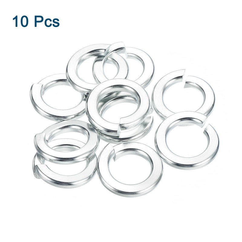 sourcing map 3/4" Split Lock Washer, 10Pcs Carbon Steel Spring