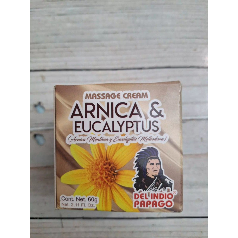 Del Indio Papago Crema Arnica y Eucalipto Ideal para Masaje