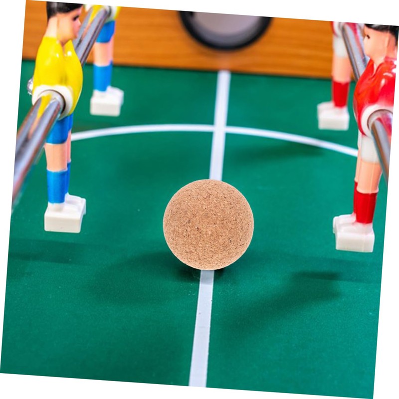 Abaodam 32mm Wooden Foosball Table Balls 5 Pcs Cork Replacement