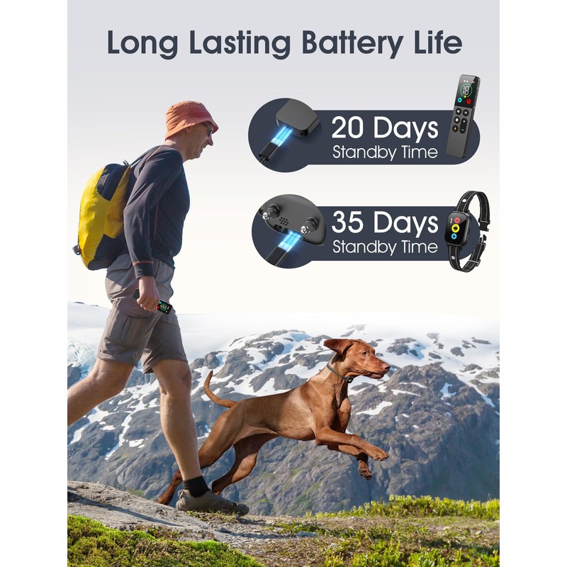 Dog Training Collar with Remote, Smart Dog Shock Collar with