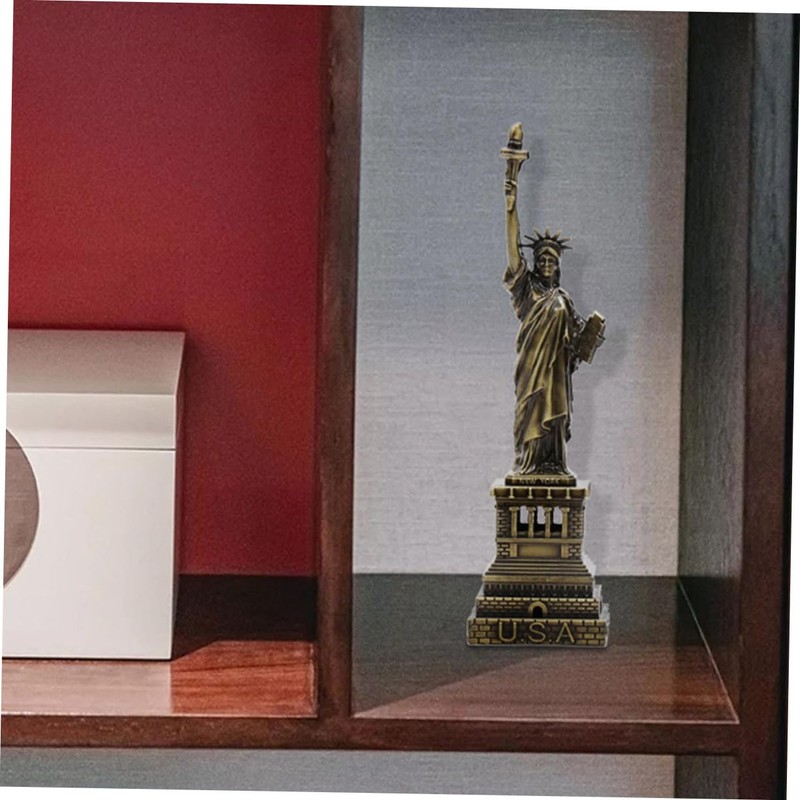 MAGICLULU Statue of Liberty Metal Figurine Decorative Artware for Home