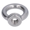 10Pcs Lifting Eye Nut Stainless, Bolts Eye Bolts Steel Ring