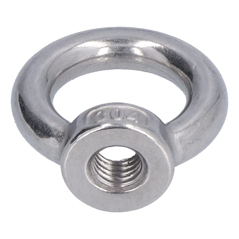 10Pcs Lifting Eye Nut Stainless, Bolts Eye Bolts Steel Ring