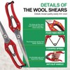 Manual Wool Shearing Shear Stainless Steel Trimming Scissor Long blades