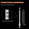 Jotia 30Pcs 1ml/cc Syringe with 30Gx8mm, Lab Syringes, Plastic Syringes