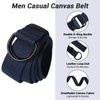 ITIEZY Canvas Work Belt, Men's Belt Without Holes Continuously Adjustable