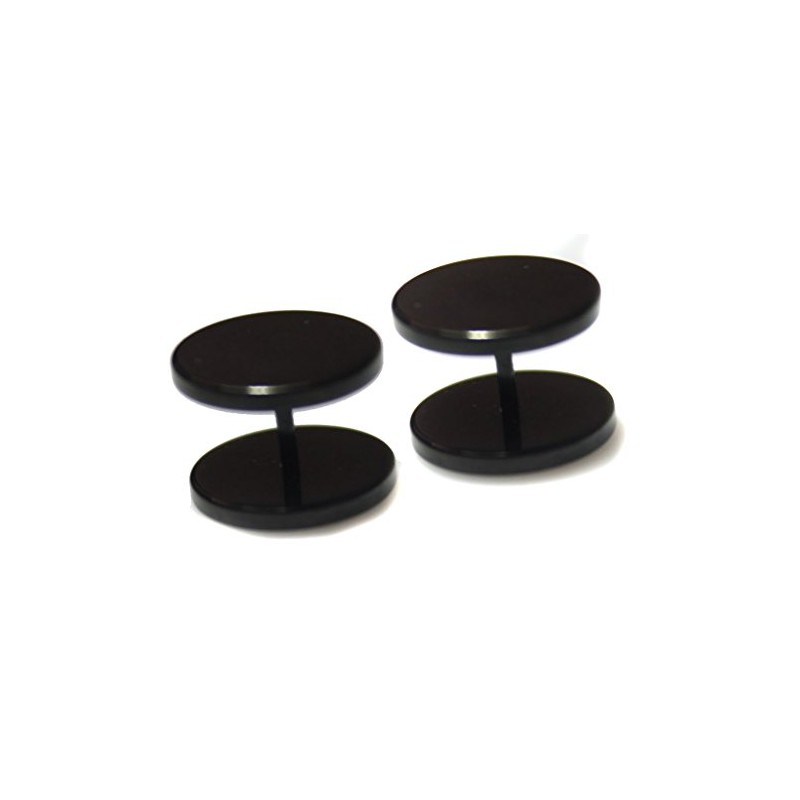 14mm Pair BLACK Faker Stretcher Cheater round Surgical Stainless Steel