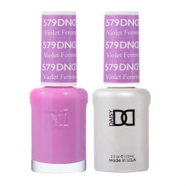 DAISY DND Daisy Duo Gel W/ matching nail polish lacquer - VIOLET FEMMES- 579