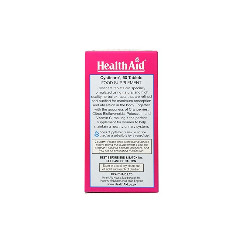 HealthAid CystiCare 60 Vegan Tablets
